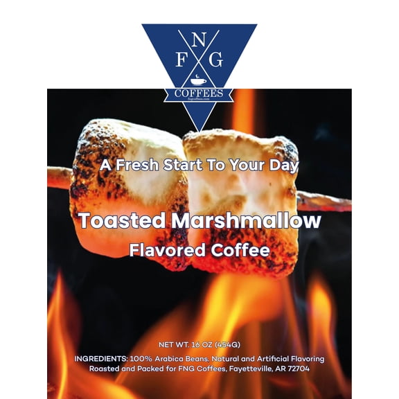 FNG Coffees- Toasted Marshmallow Flavored Coffee- Ground