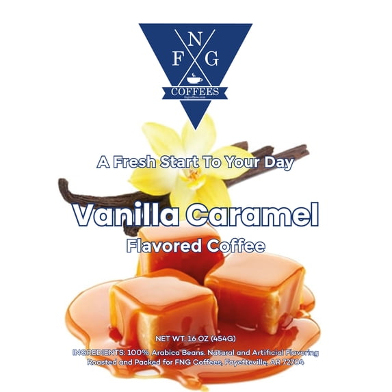 FNG Coffees- Vanilla Caramel Flavored Coffee- Whole Bean