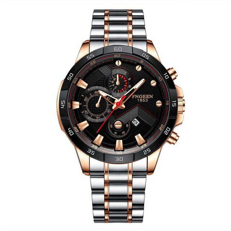 FNGEEN Casual Sport Watches for Men black Top Brand Luxury 