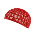thumbnail image 1 of FNGZ 1 Hat, Red Berets, Women's Handmade Hairnet Wig Cap Top Net Cap Solid Color Hair Care Cap Sleeping Cap, 1 of 8