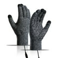 thumbnail image 1 of FNGZ 1 Pair of Gloves, White Gloves Mittens, Usb Heated Gloves Winter Warm Heated Gloves Winter Touchscreen Gloves Adjustable Temperature Hand Warmers Gloves for Men Women, 1 of 4