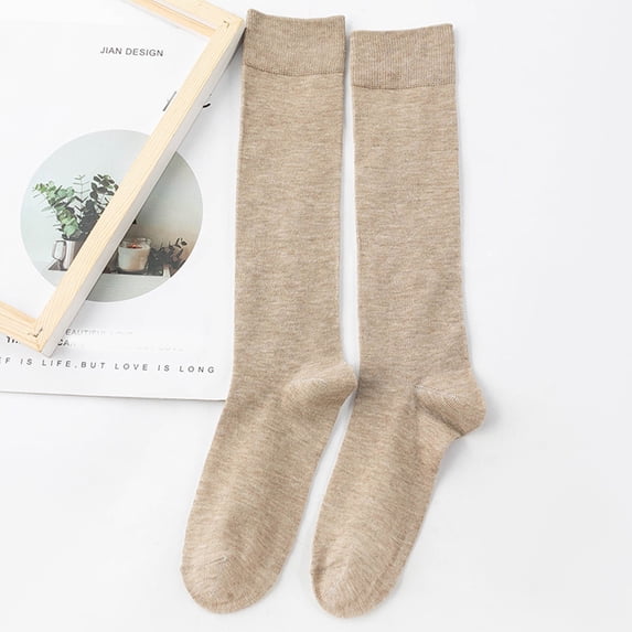 FNGZ 1 Pair of Socks, M Stockings, Womens Long Socks Pure Color Socks Heap Heap Socks