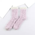 thumbnail image 1 of FNGZ 1 Pair of Socks, Purple Socks, Warm & Cozy for Women Stocking Stuufers Fuzzy Plush Sleeping Slipper Socks Soft Warm Fabric, 1 of 7