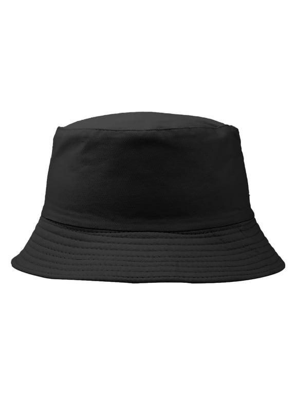 1*Pc Fisherman'S Hat, Black Bucket Hats, Cotton Green Hat Bucket Hat for Summer Travel Beach Sun Hat