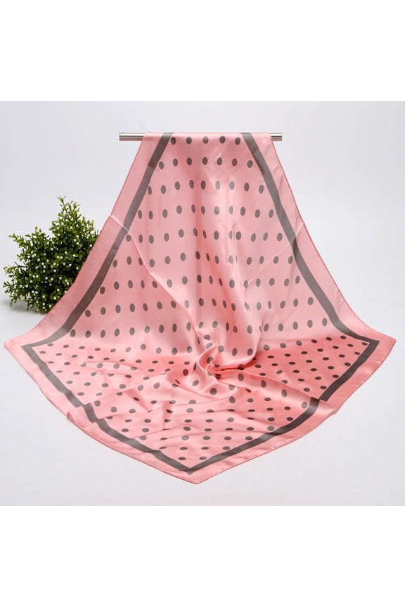1 Pc Square Scarf, Pink Scarf, Women Scarf Multi-Purpose Bandana Gift Sets– Headband, Wrap, Protective Coverage