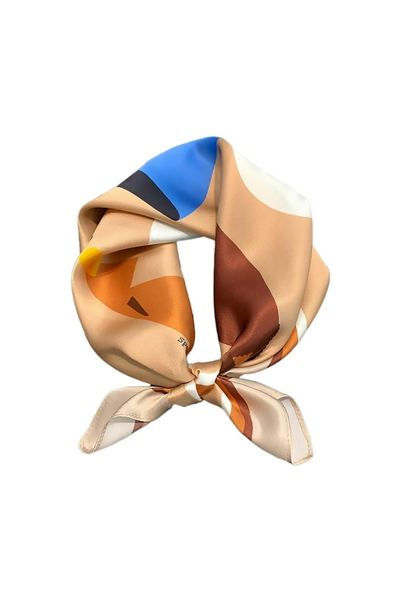 1* Small Square Scarf, Women's Scarf, Fashionable, Versatile, Professional Neckerchief, Rose Gold Silk Scarves, Silk Scarf Small Square Scarf Ladies Spring And Summer Thin Fashion Retro Scarf