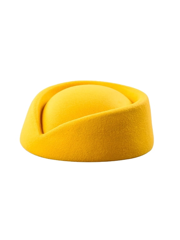 Women Cap Stewardess | Millinery Teardrop Fascinator | Fascinator Base Wool Hostesses Pillbox Hat Millinery Making 39