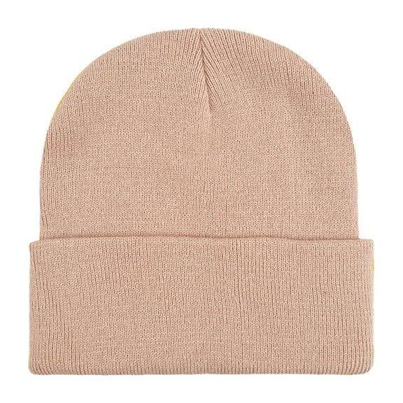 FNGZ 1Pc Knitted Hat, B Bomber Hats, Unisex Beanie Winter Knitted Cuffed Soft Warm Hat for Men/Women Ski Watch Cap