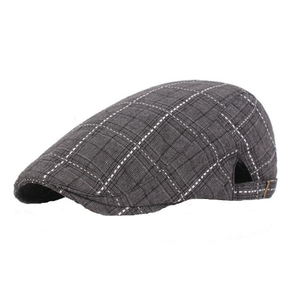 FNGZ 1X Hat, Dark Gray Visors, 1 Pack Newsboy Hats for Men Flat Cap Cotton Adjustable Breathable Irish Cabbie Driving Hunting Hat