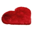 thumbnail image 1 of FNGZ 2024 Valentine's Day Gift Carpet Carpet Sheepskin Shaggy Slip Imitation Rugs Non Mats Wool Faux Bedroom Home Textiles Red, 1 of 6