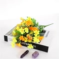 thumbnail image 1 of FNGZ Artificial Clearance Promo Bundles Artificial Flower Faux Silk Daisy Wildflowers Shrubs Plants Decoration Yellow, 1 of 2