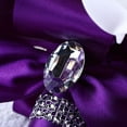 thumbnail image 1 of FNGZ Artificial Clearance Promo Crystal Roses Bridesmaid Wedding Bouquet Bridal Artificial Silk Flowers Purple Purple, 1 of 4