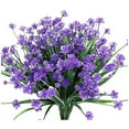 thumbnail image 1 of FNGZ Artificial Flowers Bouquet,7Pcs Artificial Flowers for Outdoor Decoration Plastic Flowers Outdoors Plants In Bulk for Garden Courtyard Farmhouse Porch Home Decoration,Plastic Flower, 1 of 3