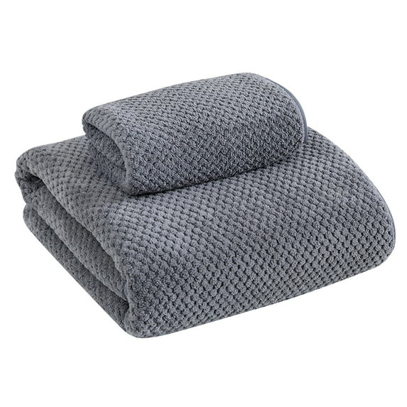 FNGZ Bath Towel,Hand Towels,Toalla De Baño De Terciopelo Coral A Cuadros De Piña Toalla De Baño De Algodón,Washcloths