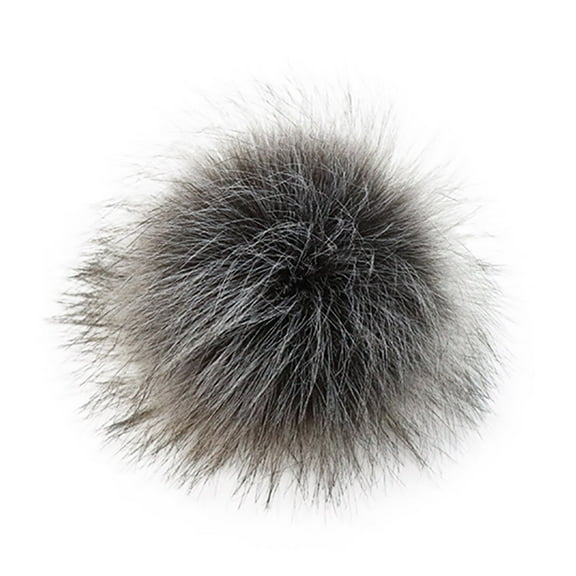 FNGZ Big Fluffy Fur Ball | Beanies Diy Accessory | Diy Knitting Hats Accessires- Fake Fur Pom Pom Ball with Press Button