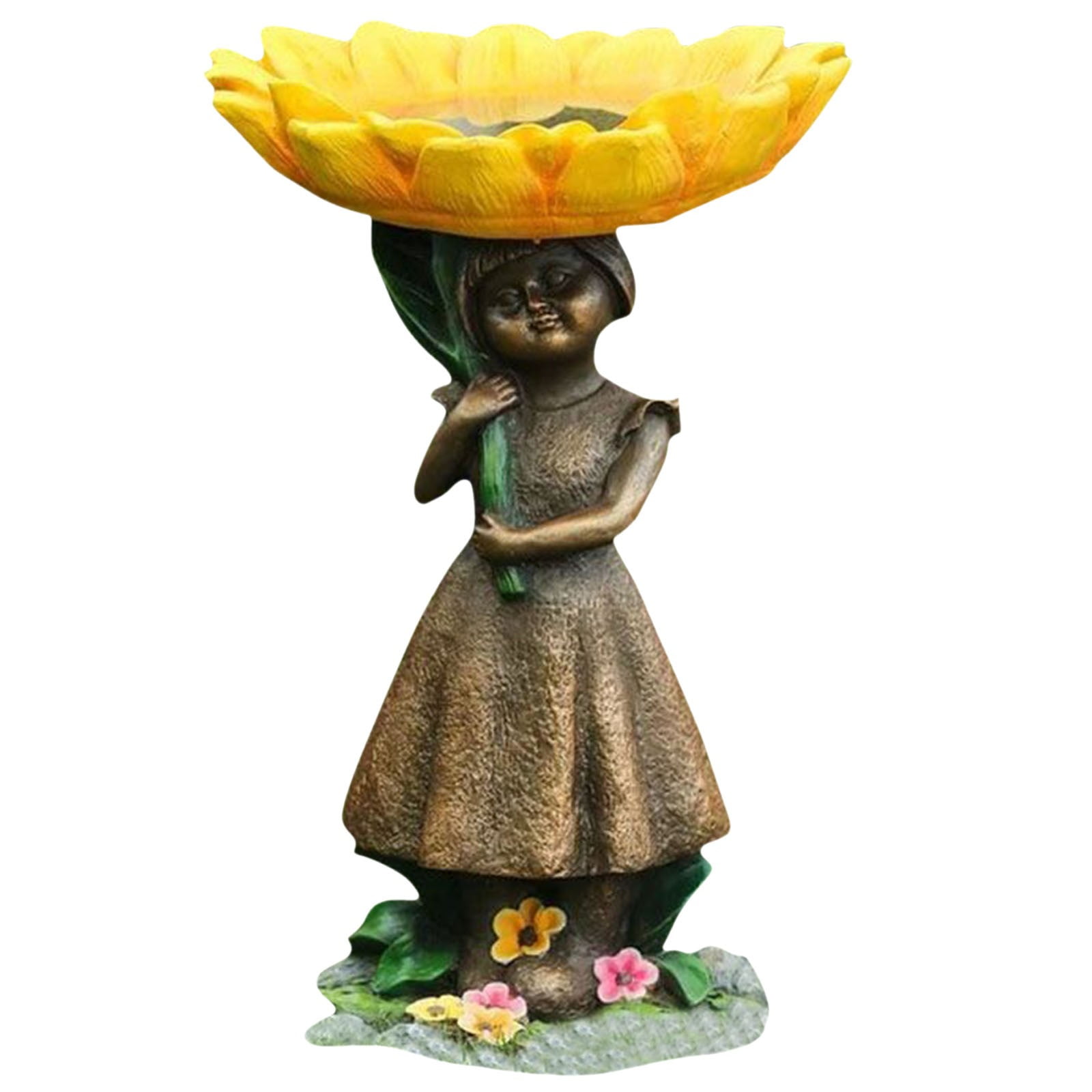 FNGZ Bird Feeders Clearance! Polyresin with Brown for Outside Bath Bird Feeder Pedestal Wild Handmade Bird Patio & Garden