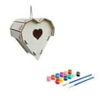 thumbnail image 1 of FNGZ Bird Feeders Clearance Wooden Home Decoration Diy Hand Painted Crafts Graffiti Bird House Set 30Ml, 1 of 2