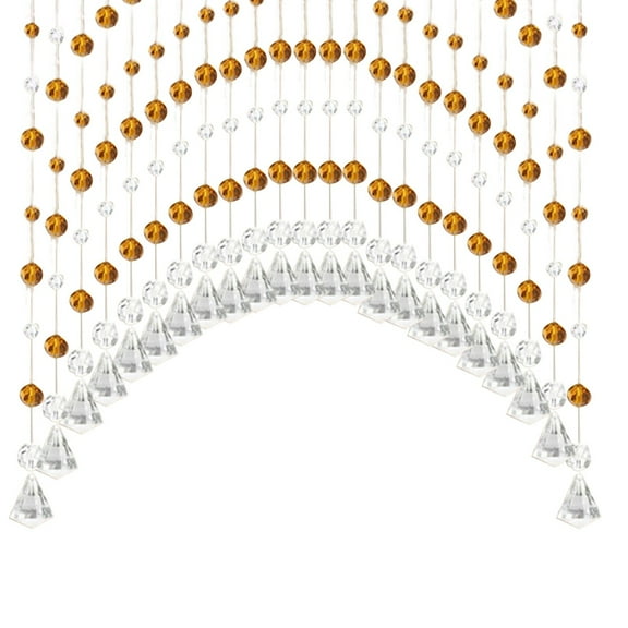 FNGZ Blackout Curtains,Living Room Curtains,Elegant Crystal Glass Bead Curtain Luxurious Window Door Divider for Living Room Bedroom Or Wedding Decor Sparkling Beads,Tiers & Valances