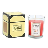 FNGZ Candles & Holders Clearance Promo Candle Sicilian Lemon Scented Classic Large Jar Single Wick Candle Burns Over 110 Hours Red