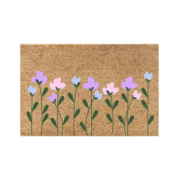 FNGZ Carpet Clearance 1PCS Summer Floor Mats Holiday Mats Welcome Door Mats Polyester Door Mat Beach Non Slip Floor Mat Flower Doormat 1PCS