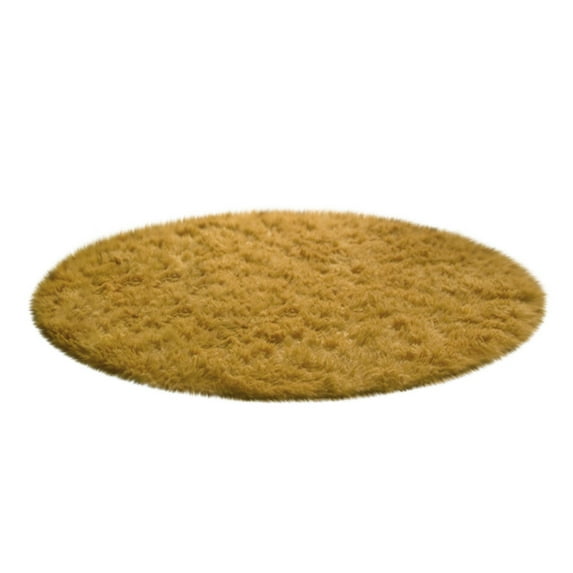 FNGZ Clearance! Carpet Home Decor Soft Bath Bedroom Non-Slip Floor Shower Rug Yoga Plush Round Mat Khaki