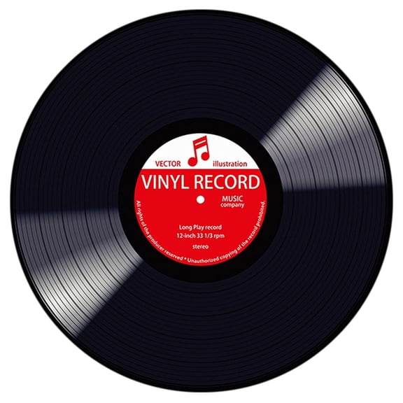 FNGZ Clearance! Carpet Vinyl Record Printed Soft Fabric Round Floor Mat Carpet Room Area Bedroom Rug