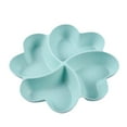 thumbnail image 1 of FNGZ Clearance Flower-Shaped Snack Tray Multi-Grid, Green, 1 of 4
