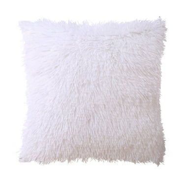 FNGZ Clearance! Pillow Case Plush Cushion Cover Sofa Lumbar Pillow Cover Home Decoration Solid Colorful