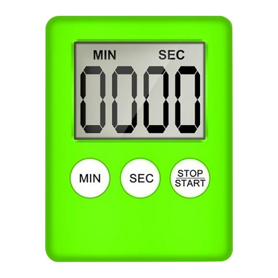 FNGZ Clock Clearance Promo Large Digital LCD Kitchen Cooking Timer Count-Down Up Clock Alarm Magnetic Green