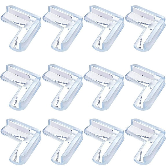 FNGZ Furniture Protection 12Pcs Protectors Adhesive Clear Corner Gel Guards Corner High Bab Tool&Home Improvment Household Tool Clear