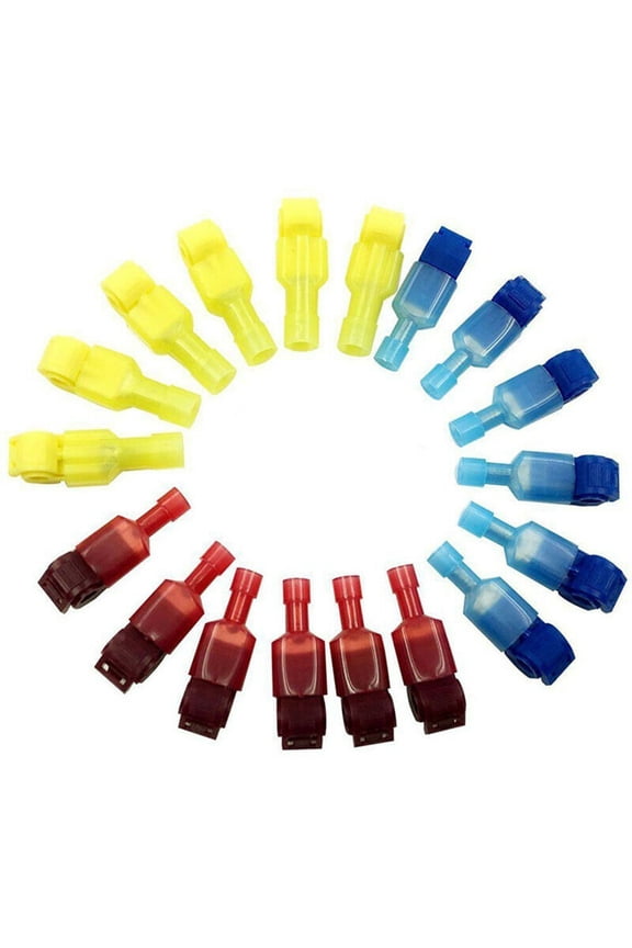 Cross Belt Clearance Terminals Quick T-Tap & Wire Electrical Splice Kit Connectors Crimp 60pcs Tools & Home Improvement