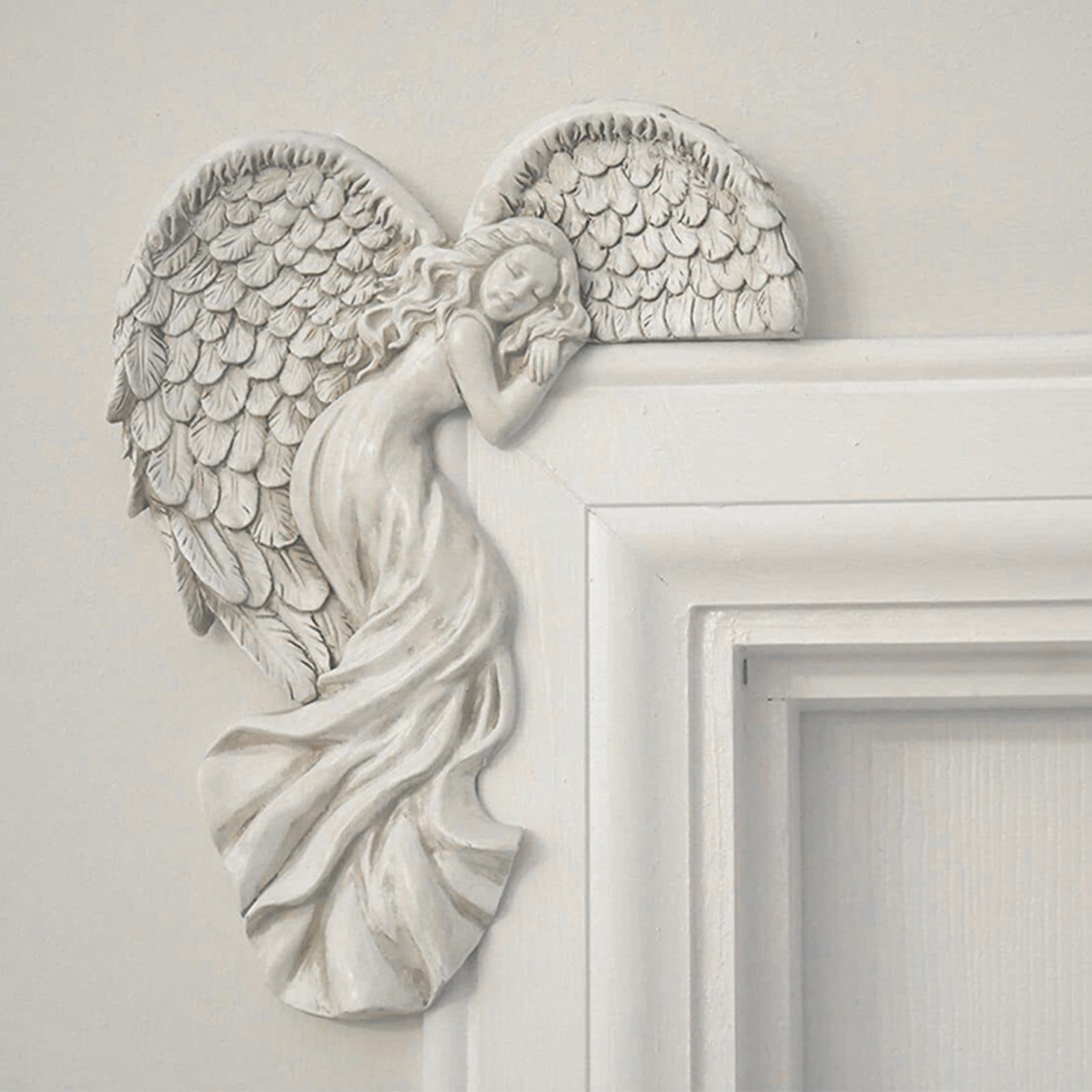 FNGZ Door Frame Decoration Door Wing Goddesses Simulation Frame Angel