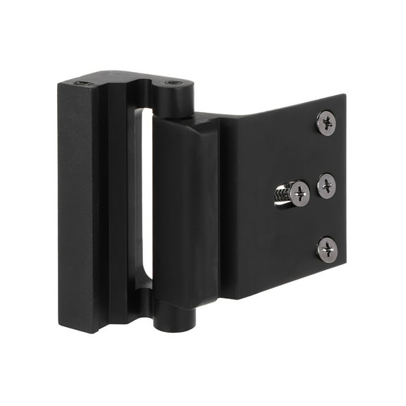 FNGZ Door Lock Clearance Door Reinforcement Lock Safety Door Security Lock for Inward Swinging Door Black