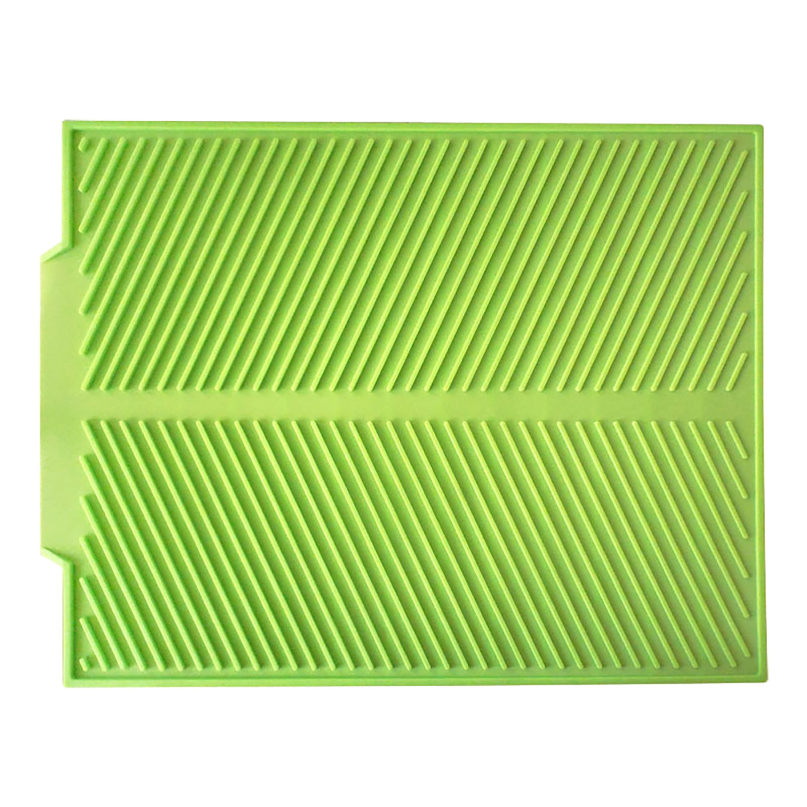 FNGZ Drain Rack Dish Drying Mat Silicone Large 16 X 13 inch for Kitchen Heat Resistant Counter Kitchenaid Green Walmart
