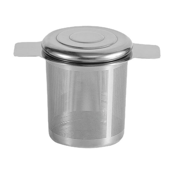 FNGZ Filter Screen Clearance Loose Leaf Tea Mesh Strainer for Hanging on Teapots Stainless Steel Tea Infuser with Large Capacity Grey
