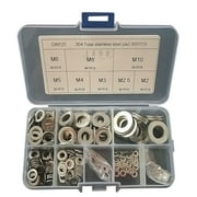 FNGZ Flt Wshers Clearance Steel Ring Washers Kit Metal Kit Flat Washers Flat 304 Stainless Faucets Silver