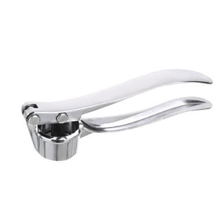 Kitchenaid Stainless Steel 0.58 lb Garlic Press with Black Rubber Handle 
