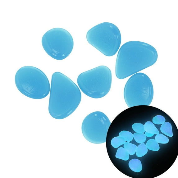 FNGZ Glowing Stones Luminous Stone 25 Pcs Glow in the Dark Garden Rocks Pebbles Stones Luminous Garden Walkway