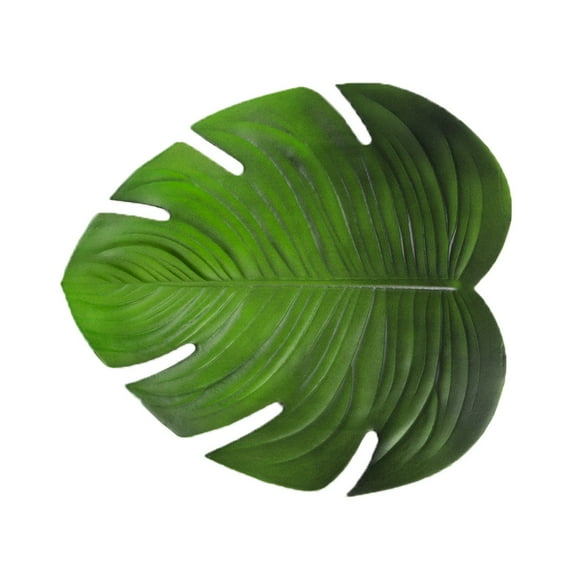 FNGZ Green 6.69" x 6.69" x 2.76" Eva Non Slip Insulation Mat Large Leaf Table Place Mat