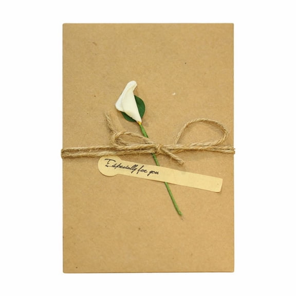 FNGZ Greeting Card Clearance Dried Flower Greeting Cards Mother's Day Cards Valentine's Day Cards Birthday Cards Blessing Cards Wedding Cards Moving Gifts for Couples Wives and Husbands