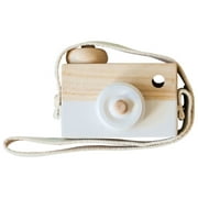 FNGZ Hangs Clearance Wooden Camera Toy Creative Decoration Neck Hanging Children's Toy White
