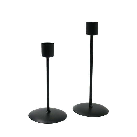 FNGZ Home Decoration, Wrought Iron Candle Holder Candlelight Display Stand Decor Candlestick Handy Candles and Candle Holders, 2X Candlesticks