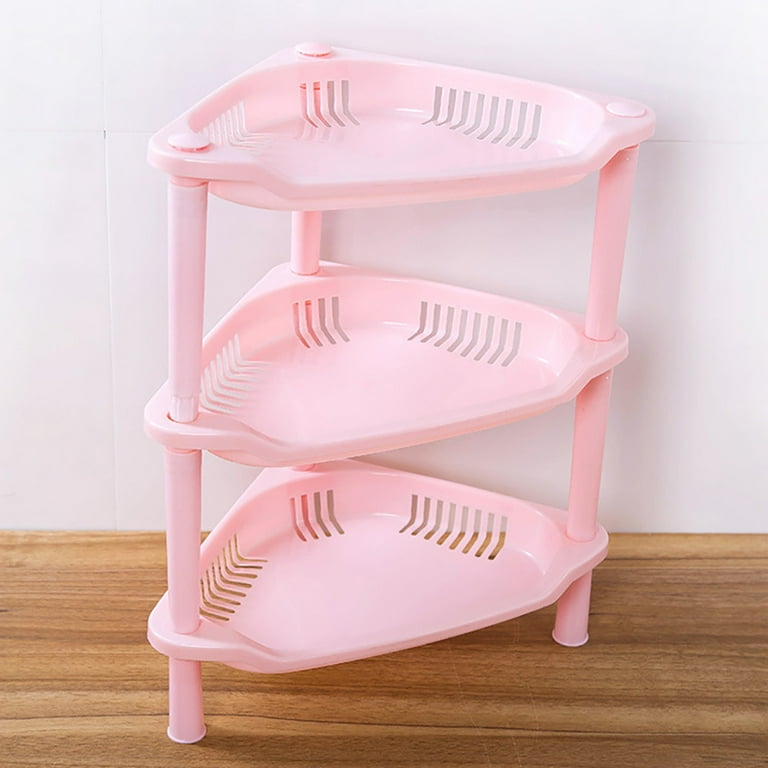 FNGZ Home Textile Storage Clearance 3 Tier Plastic Corner Organizer Bathroom Caddy Shelf Kitchen Storage Rack Holder