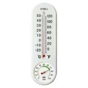 FNGZ Household Appliances, Wall Mounted for Indoor and Outdoor Home Garden Indoor and Outdoor Wet and Dry Wall Hanging High Precision 1Ml Household Thermometer, 1X Thermometer