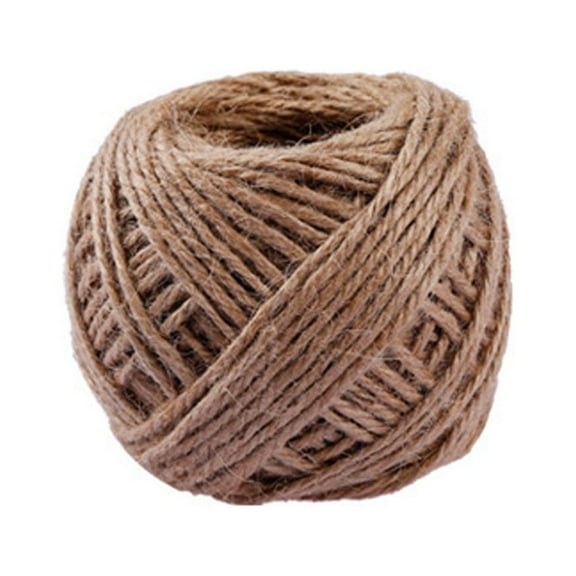 FNGZ Jute 40m Natural Brown Jute Hemp Rope Twine String Cord Shank Craft String Diy Making Brown