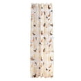 thumbnail image 1 of FNGZ Khaki Butterfly Fashion Sheer Kitchen Curtains, 2.36 x 7.09 in, 1 of 9