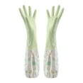 thumbnail image 1 of FNGZ Kitchen Hnd Protection Products Clearance Rubber Cleaning Gloves with Lining Household Thickening PWaterproof Kitchen Dish Washing Latex Glove, 1 of 6
