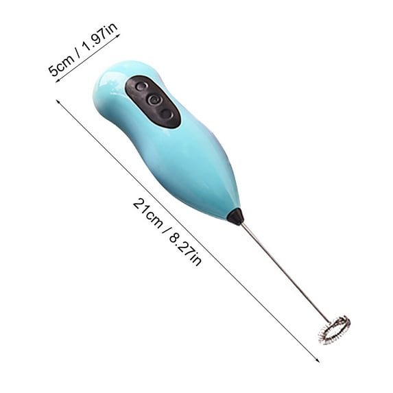 FNGZ Milk Blender Mini Foamer,for Cappuccino,Frappe,Matcha,Hot Chocolate,by Milk Agitator Blue