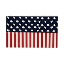 FNGZ Multicolor Flax 12.6" x 16.54 " American Flag Table Place Mats