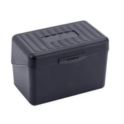 FNGZ Office&Craft&Stationery Card Holder Plastic Office Desktop Storage Boxes Makeup Organizer Storage Box BLACK